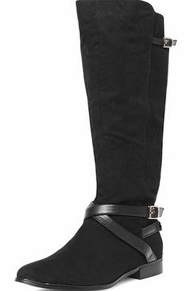 Womens Black knee-high boots- Black DP22244101