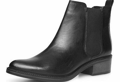 Dorothy Perkins Womens Black leather ankle boots- Black DP22264201
