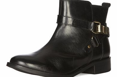 Dorothy Perkins Womens Black leather ankle boots- Black DP35224510