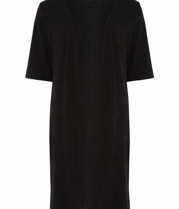 Dorothy Perkins Womens Black Long Jersey Kimono sleeve jacket-