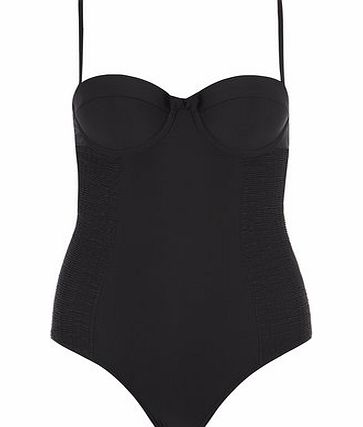 Dorothy Perkins Womens Black Plain Swimsuit- Black DP06113801