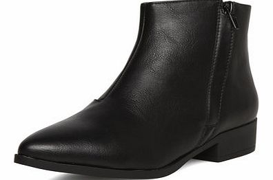 Dorothy Perkins Womens Black point zip boots- Black DP19884901