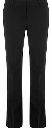 Dorothy Perkins Womens Black slim bootleg trousers- Black