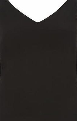 Dorothy Perkins Womens Black V Front Cami Top- Black DP05582610