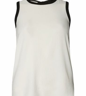 Dorothy Perkins Womens Black/White Contrast Shell Top-