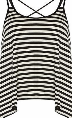 Dorothy Perkins Womens Black/white Stripe Cami Top- Black