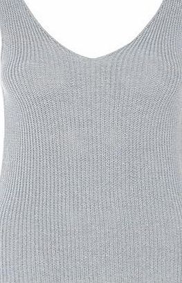 Dorothy Perkins Womens Blue Knitted Vest Top- Blue DP55333219