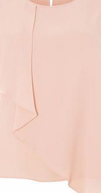 Dorothy Perkins Womens Blush Asymetric Sleeveless Top- Pink