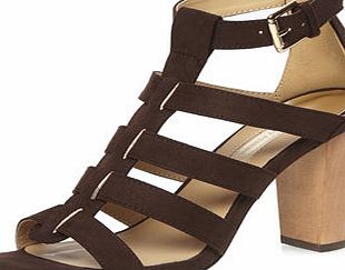 Dorothy Perkins Womens Brown gladiator strap sandals- Brown