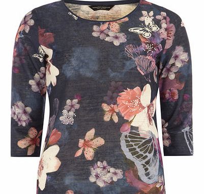 Dorothy Perkins Womens Butterfly print diamante detail knitted