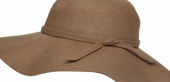 Dorothy Perkins Womens Camel Felt Floppy Hat- White DP11153254