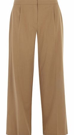 Dorothy Perkins Womens Camel High Waisted Wideleg Trousers-