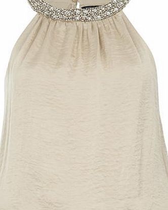 Dorothy Perkins Womens Champagne Cut Away Bubble Top- White