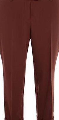 Dorothy Perkins Womens Chocolate Ankle Grazer trousers-
