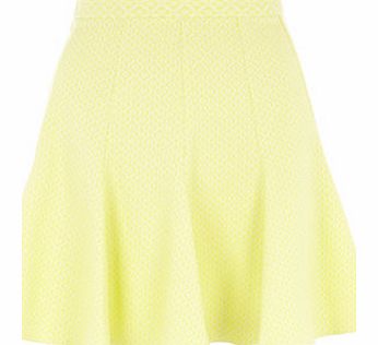 Dorothy Perkins Womens Closet Yellow Flare Skirt- Yellow