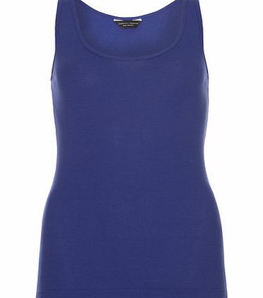 Dorothy Perkins Womens Cobalt Scoop Vest Top- Cobalt DP56405821