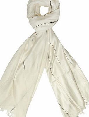 Dorothy Perkins Womens Cream Space Dye Slub Scarf- Cream