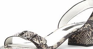 Dorothy Perkins Womens Cream strap block sandals- Cream DP22313332