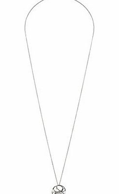 Dorothy Perkins Womens Crystal Cube Necklace- Clear DP49815460