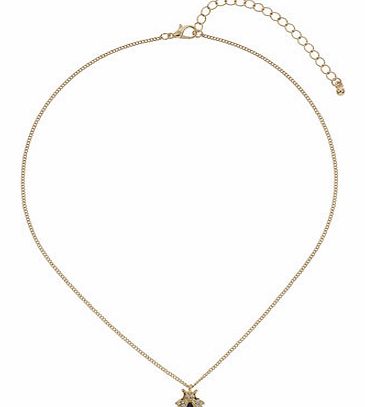 Dorothy Perkins Womens Ditsy Bee Necklace- Blue DP49814596