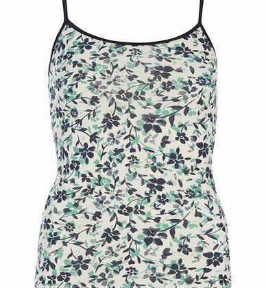 Dorothy Perkins Womens Ditsy Floral Cami Top- Ivory DP56394011