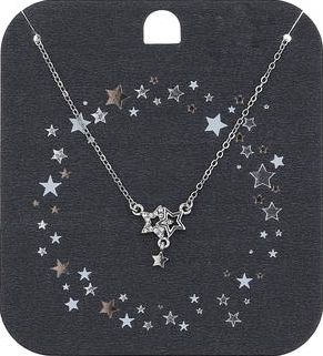 Dorothy Perkins, 1134[^]262015000715170 Womens Ditsy Star Short Necklace- Clear DP49816260