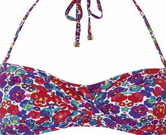 Dorothy Perkins Womens Floral Bandeau Bikini Top- Multi Colour