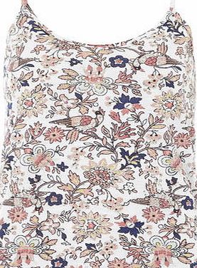 Dorothy Perkins Womens Floral Bird Bling Cami Top- Multi Colour