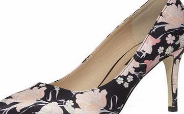 Dorothy Perkins Womens Floral print mid pointed court shoes-