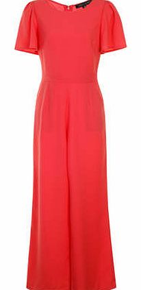 Womens Girls on Film Coral Wide Leg Jumpsuit-