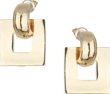 Dorothy Perkins, 1134[^]262015000709246 Womens Gold Square Drop Earrings- Gold DP49816212