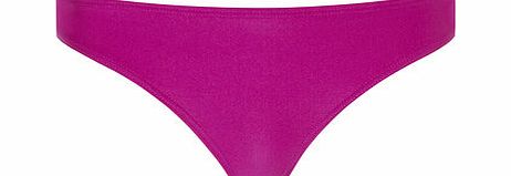 Dorothy Perkins Womens Grape Plain bikini bottoms- Purple