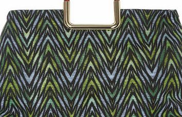 Dorothy Perkins Womens Green print square handle tote bag- Green