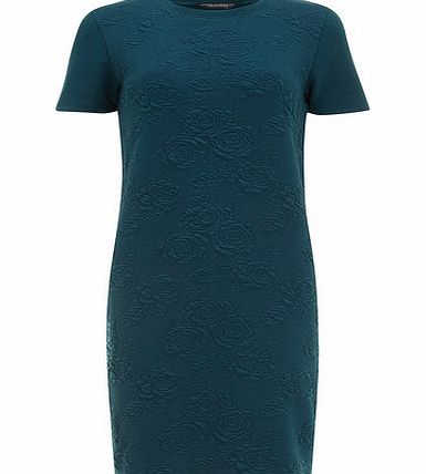 Dorothy Perkins Womens Green Rose Textured Tunic- Teal DP56388111