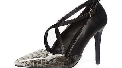 Dorothy Perkins Womens Grey crossover strap heels- Grey DP22292011