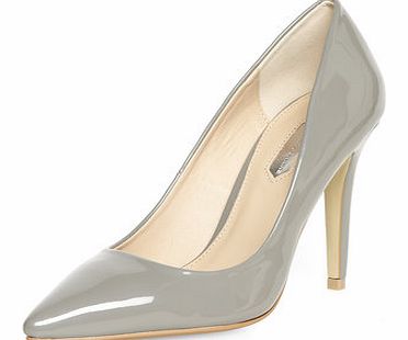 Dorothy Perkins Womens Grey high pointed court shoes- Grey