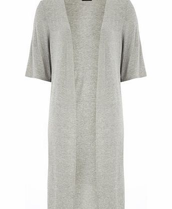 Dorothy Perkins Womens Grey Long Jersey Kimono sleeve jacket-