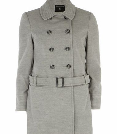 Dorothy Perkins Womens Grey Multistitch Coat- Grey DP98517461