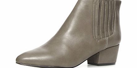 Dorothy Perkins Womens Grey point heel gusset boots- Grey
