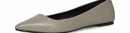 Dorothy Perkins Womens Grey resin sole pointed pumps- Grey