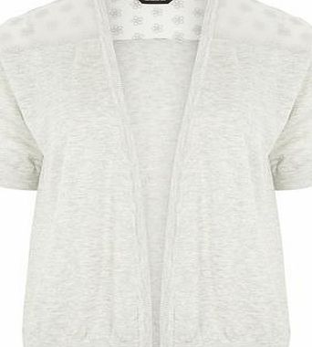 Dorothy Perkins Womens Grey short sleeve cardigan- Grey DP55312827