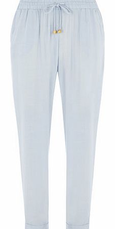 Dorothy Perkins Womens Ice Blue Woven Joggers- Blue DP14539721