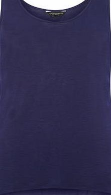 Dorothy Perkins Womens Ink Blue Scoop Vest Top- Navy DP56405923