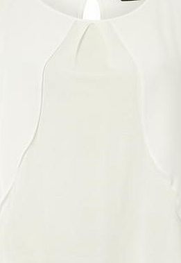 Dorothy Perkins Womens Ivory Double Layer Top- White DP05557482