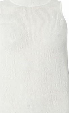 Dorothy Perkins Womens Ivory High Neck Shell Top- White DP55321722