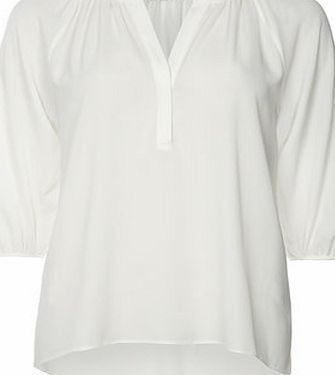 Dorothy Perkins Womens Ivory Pebble Texture Shirt- White
