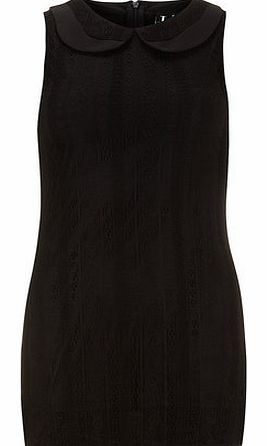 Womens Izabel London Black Collared Lace Dress-