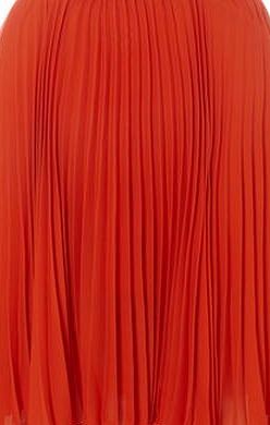 Dorothy Perkins Womens Izabel london Multi Orange Pleated Skirt-