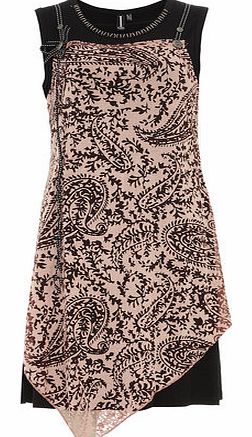 Womens Izabel London Pink Paisely Print Dress-