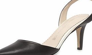 Dorothy Perkins Womens Leather Black mid height court shoes-